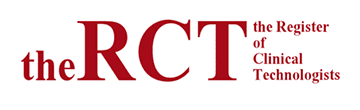 Register of Clinical Technologists (RCT) Logo - The official logo of the Register of Clinical Technologists.