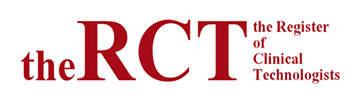 Register of Clinical Technologists (RCT) Logo - The official logo of the Register of Clinical Technologists.
